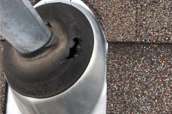 Eaton Roofing Service Repair Common Pipe Boot Flashing Failure